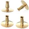 NKlaus 4x portacandele in ottone portacandele oro sottili per altare fino a Ø0,9cm matrimonio 6730