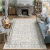 PureCozy Tappeto Salotto Moderno Blu 200x300 cm Antiscivolo Carpet | Lavabile, Pelo Corto, Morbido, Floreale Interno Tappeti per Cucina, Camera, Ufficio, Bagno
