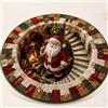 Generic 3D Tappeto Natale Rotondo Babbo Natale (60*60cm/24*24in,Modèle 5) | Stupendo tappeto rotondo a illusione 3D con Babbo Natale, antiscivolo, pelo morbido, decorazione per soggiorno e ingresso