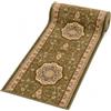 Mazovia Tappeto Passatoia Corridoio 80x100cm Verde Classico Tradizionale | Tappeto Passatoia per Cucina Lavanderia Camera da Letto Facile da Pulire Resistente Ai Detergenti Morbido Venduto al Metro