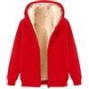 duaicnvow Felpa Foderato Pile Donna con Cappuccio Full Zip Invernale Caldo Sweatshirt | Cappotto in Sherpa Comoda Taglie Forti Giubbotto Fleece Morbido Invernale Felpe Trekking Pesante Teddy Casual Sportiva Giacca