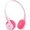 Mondo Freestyle On-Ear Cuffie, Bluetooth 5.3, ENC, Driver da 36 mm, Stile Retro anni '80, Rosa