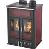 KLOVER - Termostufa Ibrida LEGNA e PELLET WiFi Ready A+ Kw.16,7 Riscaldamento Acqua Sanitaria BI-FIRE MID 17