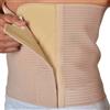 REMEDIA ONE Fascia Lombare Post-Intervento Elasticizzata - Pancera Contenitiva Uomo Donna Regolabile, H. 27 cm, Nudo e Bianco