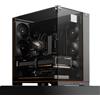 Thermalright Case per PC Thermalright A70 ARGB, con pannello laterale in vetro temperato a 270°, case mid-tower ATX, compatibile con schede madri ATX e GPU da 420mm, colore nero, con illuminazione ARGB