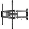 goobay Supporto TV Parete Orientabile 37-70 Pollici 90 Gradi Inclinabile VESA 600x400 Fino a 35 kg Gestione Cavi - Basic FULLMOTION L - 49745
