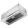 Cecotec Cappa da incasso Bolero Flux IM 604400 in acciaio inox A+, 55 W | Motore DC, controllo meccanico laterale, striscia LED, filtro in alluminio a 5 strati, filtro a carbone, tubo da 1,5 m