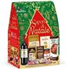 Generico Cesto Natalizio 8 Pezzi "Sapori di Natale", Confezione Regalo Gourmet con Prodotti Tipici Italiani, Salumi, Pasta, Vino Rosso, Cotechino e Dolci Tradizionali, Idea Regalo Elegante per le Feste