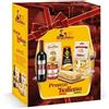 Generico Cesto Regalo Pranzo Italiano, Box Degustazione Gourmet con Vino Chianti DOCG, Fusilli Artigianali, Sugo all'Arrabbiata, Grana Padano DOP e Tarallini Pugliesi, Confezione Regalo