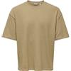 Only & Sons ONSLENNY T-Shirt | Oversize Fit, Maniche corte, Lungo, Casual, Temperatura massima di 40°C ciclo delicato