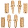 DIYEAH 4 Set Connettore in Ottone per Prolunga Stecca Biliardo | Lavorazione Precisa, Finitura Oro, Estensione della Portata, per Principianti e Persone di Altezza Bassa