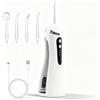Opatiny Idropulsore per denti, irrigatore senza fili con 3 modalità e 4 punte a | Plettro dentale elettrico ricaricabile USB, impermeabile IP65, rimozione della placca, per gengive sensibili alle parentesi