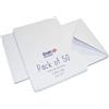 Craft UK Limited Crafts UK 835, 50 Biglietti e Buste smerlati, Colore: Bianco, Dimensioni: 12,7 x 12,7 cm, Cartoncino, White, 91 x 152 x 0.64 cm
