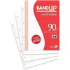 BM BeMore - Ricambi Bandup A4 Con Banda Rinforzata - Rigatura 1R - Righe Senza Margini - Confezione Convenienza Da 160 Fogli - Carta 90G/Mq - 0122254