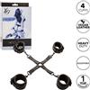 CALEXOTICS Kit Bondage Hog Tie Regolabile Calexotics Nocturnal — Nero