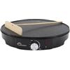 LITTLE BALANCE 8757 Happy Pancake, Crepe Elettrico, Pancake, Pancakes, Galettes, Termostato regolabile, Senza PFAS, 1200 W, Nero