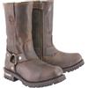 Milwaukee Leather MBM131W 4.3 Classic Square Harness Boots - Nero | Ampie dimensioni larghe, moto da 28 cm, pelle bovina di alta qualità, pronta per l'uso su strada