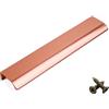 M4TEC M4TE Maniglie a Profilo per Armadietti da Cucina, Tiranti per Cassetti da Credenza, Maniglie Nascoste per Camera Da Letto Oro Rosa. Serie VD3: 256 mm