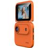 Gridva Y360 4K Action Camera, Flip Screen; Supporto Petto, ABS 68x58x30mm | Nero, ciclismo per registrazione video, sport avventura, confezione da 1