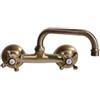 Rubinetto a parete canna superiore e maniglie a croce MCB 6458