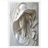 DLERFLOVR Quadri Rilievi In Gesso Senza Cornice - 60x90cm Stampa su Tela Scultura Femminile Poster da Parete Decorazione Murale Soggiorno Camera da letto Ufficio, Bianco