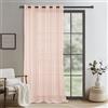 DWCN Tende in voile rosa cipria, extra larghe, semitrasparenti | 245 x 200 cm (altezza x larghezza), set di 1 tenda divisoria per soggiorno, camera da letto, sistema a binari, con occhielli