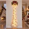 Generic Lampada da parete natalizia con sentiero magico, 60 cm, LED a cascata | Decorazione da parete a LED con effetto neve a cascata scintillante e facile posizionamento a parete