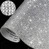 IRIVER BLANK 12000 fogli di strass luccicanti - 2 mm diamante glitter cristallo Gemini foglio - decorazione fai da te auto e artigianato - (argento)