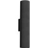 FOSKE Vela Wall Al | Applique da Parete per Interni, Nera, 30 cm | Lampada da parete in alluminio, design nordico, GU10 max 10 W, per camera da letto e soggiorno, lampadina non inclusa