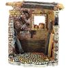 Holyhome Bottega del Falegname 10x8x5 cm (3,93x3,14x1,96 Inch) - Per Statuine Presepe da 8 cm - Realizzata in Resina - Dipinta a Mano - Made in Italy