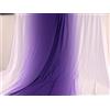 Generic Tessuto spandex sfumato a 2 toni per abbigliamento latino e abbigliamento sportivo, 150 cm al metro (bianco-viola-bianco)