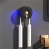 BVI BOOMERVIVI Portaspazzolino UV sterilizzatore, portaspazzolino elettrico con funzione di asciugatura, portaspazzolino da parete con due slot per la famiglia (nero)