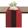 Chitomars Runner Tavola Moderno Antiscivolo PVC Lavabile Runner Tavolo | Runner Tavolo Resistente al Calore Runner per il Tavolo per la Decorazione di Tavoli (Rot, 30 x 180 cm)