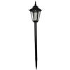 Generic Palo solare per esterni impermeabile retro parete auto (luce da incasso, nero)
