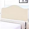 Hoowarm Elastica Copritestata del Letto Matrimoniale Imbottito beige,Copri Testata Letto Matrimoniale/Singolo Universale Copertura per Testiera per Letto, Protezione Elastica A Tinta Unita
