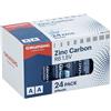 Grundig Batterie AA Zinc Carbon R6 1,5 V 975 mAh - Confezione da 24 pezzi - Non ricaricabili - per telecomando, orologio, giocattoli e altro ancora - Tecnologia zinco-carbone