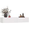 CDF Toeletta Trucco Angolare con Cassetti 110 cm Bianco Senza Specchio | Postazione per make up, mobile stretto, design moderno, per camera da letto, per zona beauty, organizzazione quotidiana