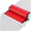 PCXWTLN Spatole per Stucco, Cazzuola Muratore Frattazzo per Rasatura, Stucco per Cartongesso Con Impugnatura a Forma Di Z, Finitura Del Rivestimento in Cemento Strumento per Intonacare Rapidamente, 25cm-Rosso