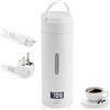 NVIYAM 380ML Bollitore da Viaggio,Bollitore da Viaggio Portatile,mini bollitore 3 in 1,ollitore Portatile Elettrico, con Display LCD per Tè Caffè Latte,per e fast food,Spegnimento Automatico