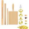 LearnLyrics Maker Pasta Board Set Noodle Board Macaroni Garganelli Burro Maker Kitchen Helpers Set Authentic, Garganelli e Scanning, Strumento di produzione -Noodle, scheda realizza