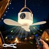 Fancysky Ventilatore Soffitto Campeggio, con Telecomando, con Luce,Ricaricabile Ventilatore da Tenda, 4 Velocità, Ventilatore da Soffitto Campeggio per Dormitori Cucine Camper Ombrelloni, KQ