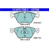 ATE Pastiglie freno 13.0470-7268.2 ATE per BMW 5 5 Touring