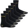 MT '6 paia di calze da lavoro robusto Spezial "work con interno in spugna - molto resistente, alto comfort - venenfreundlicher comodo elastico Nero nero