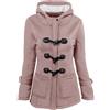 WOXIHUAN Cappotto Donna Invernale Lana Elegante Giacca con Cappuccio Antivento Giubbotto Corto Slim Fit Giacca da Montagna Caldo