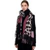 ZCJ Sciarpa Donna Inverno, Scialle Elegante Donna con Motivo Leopardato, Pashmina Donna con Frange e Effetto Cachemire Morbido