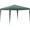 AND HOME Gazebo 3x3 m VERDE - MONTAGGIO FACILE - da Giardino con Copertura Anti-UV 100%, Gazebo 3x3 Pieghevole Impermeabile e Portatile, Ideale Per Feste, Barbecue, Mercatini e Eventi