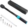 Cecotec Chiave dinamometrica PrecissionForce 560 EasyAdjust Full | quadro da 3/8, 5-60 Nm, precisione ± 3%, 72 denti, punte S2, snodo a croce, prolunga, scala e valigetta incluse