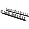 StarTech.com Organizzatore di cavi verticale con gancio a D - 0U - 1,8 m, nero, acciaio, 40