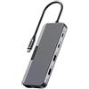 Sitecom Adattatore multipresa USB-C Sitecom 8-in-1 Pro con 2 porte HDMI e alimentazione PD da 100W