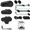 StarTech Kit vivavoce per casco da moto - Auricolare Bluetooth M2 - Set da 2 pezzi - Bluetooth 5.0 - Per un massimo di 6 motociclisti - Portata: 500-1000 metri - Impermeabile - Radio FM